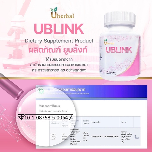 UBlink ยูบลิ้งก์ ปวดประจำเดือน ช่องคลอดแห้ง วัยทอง นอนไม่หลับ ผิวแห้ง ผมร่วง  ตกขาว